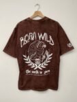 Camiseta Oversize Acid Wash - Born Wild