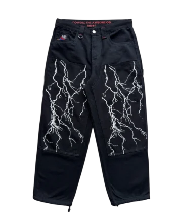Pantalon CDA Rodillera Rayos Negro