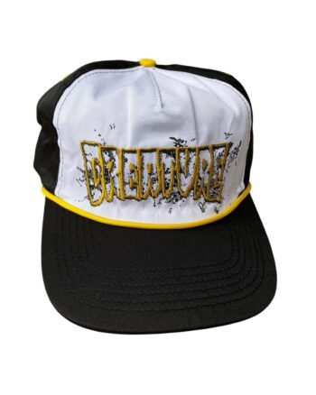 Strapback Creature Skateboards - Black White