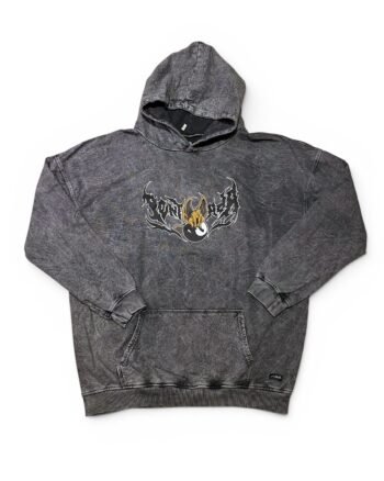 Buzo de capota Pentada - Gris Acid Wash