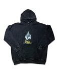 Buzo de capota Manual - Negro Acid Wash