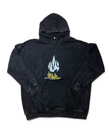Buzo de capota Manual - Negro Acid Wash