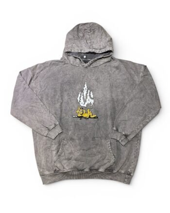 Buzo de capota Manual - Gris Acid Wash
