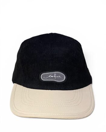 Gorra Amateur 5 paneles corduroy negra