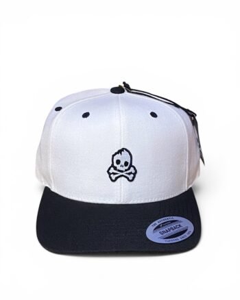 Gorra Skullmonkeys Blaca visera negra